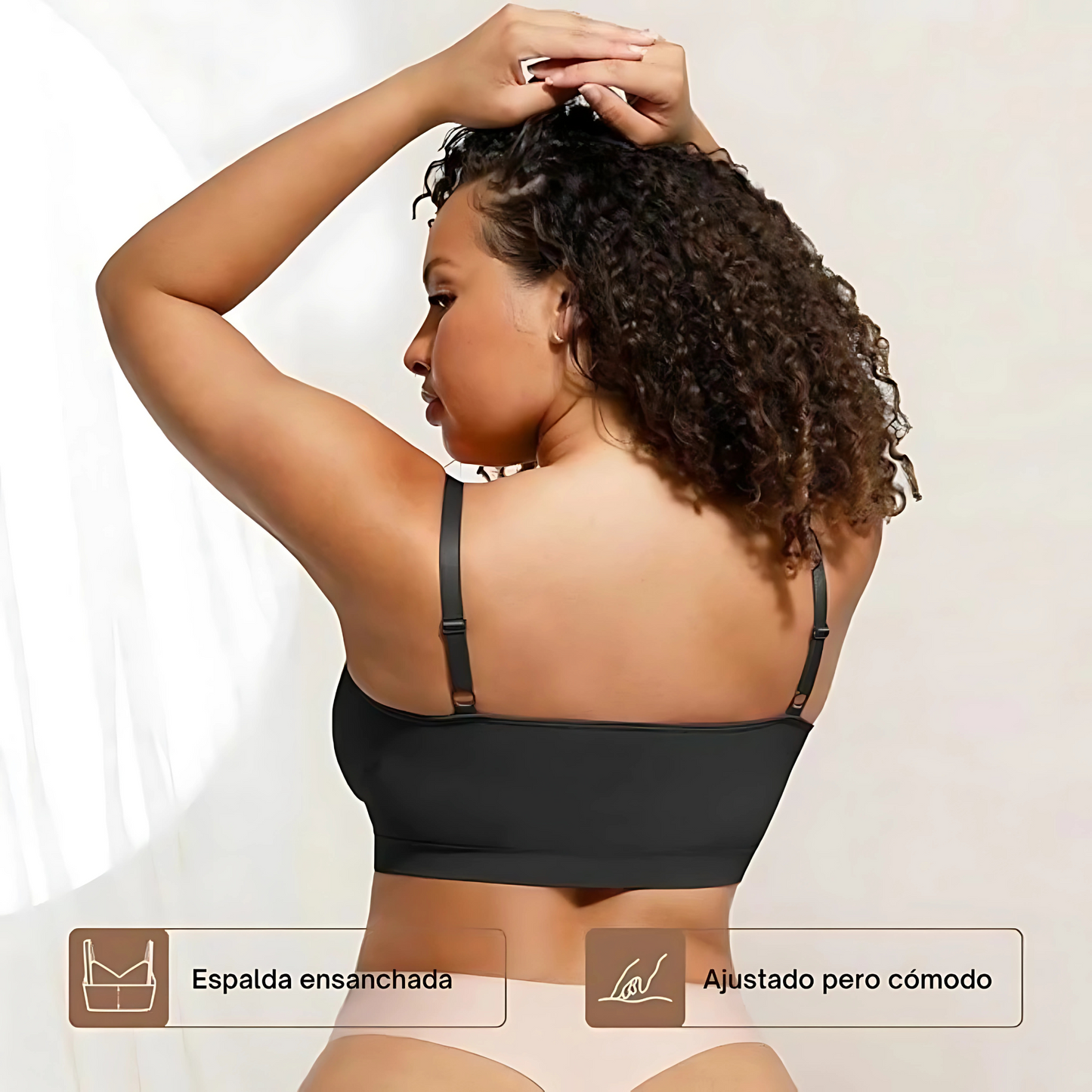 Pack 3x1 Conjunto segunda piel - Corpiño Moldeador + Colaless Sin Costuras.